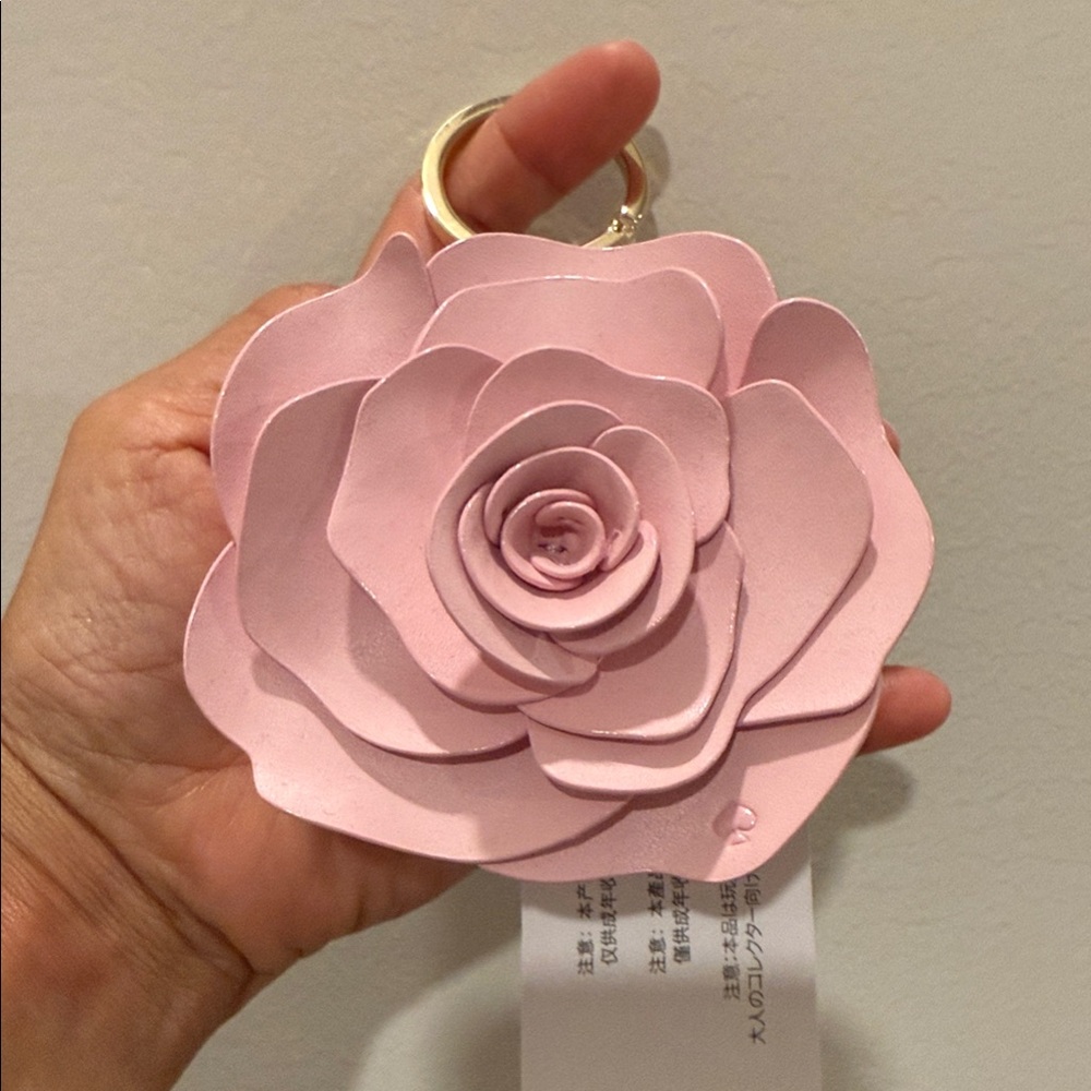 Kate ♠️ Spade Pink Floral Keychain Accessory
